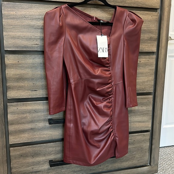 Zara Dresses & Skirts - NWT Zara leather mini dress